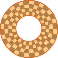 Tablero ajedrez circular 3 jugadores