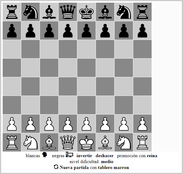 Jugar al ajedrez contra el ordenador